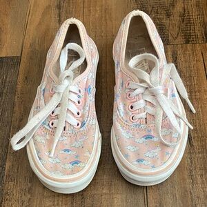 Vans Pink Cloud & Rainbow Kids Low-Top Sneakers